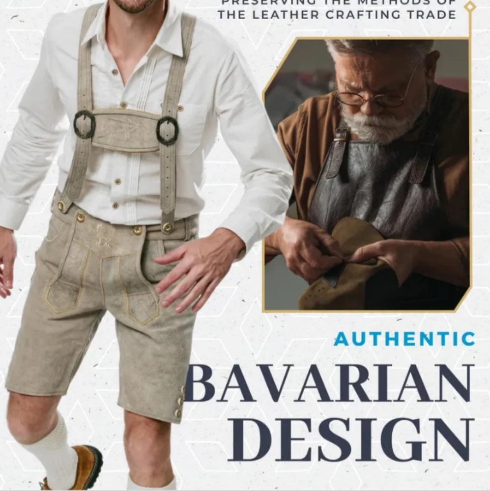 Classic Bavarian Men Shorts - Beige